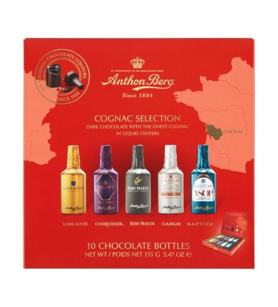 Anthon Berg Cognac Selection Buteleczki 10szt 155g