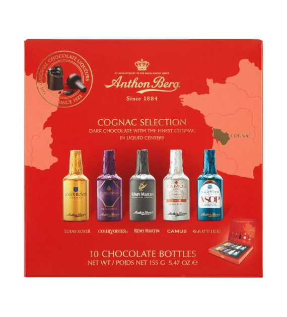 Anthon Berg Cognac Selection Buteleczki 10szt 155g