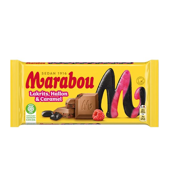 Marabou Lakrits Hallon & Caramel Czekolada 160g