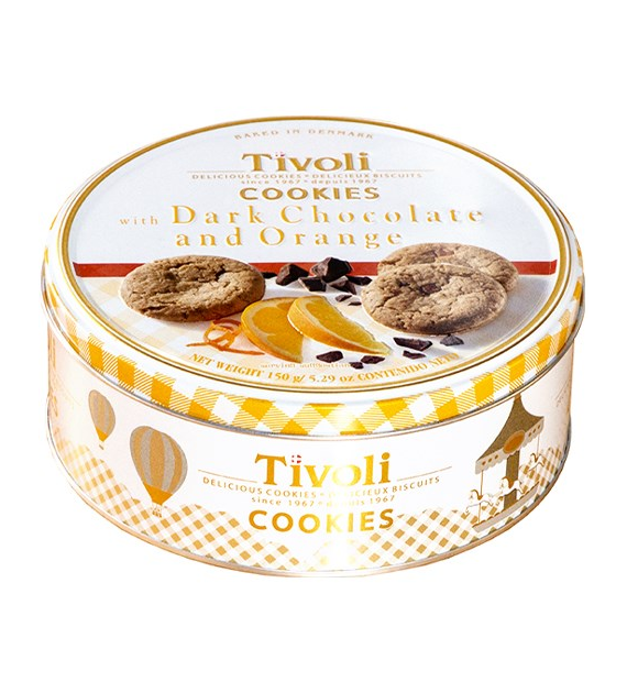 Tivoli Dark Chocolate & Orange Ciastka Puszka 150g