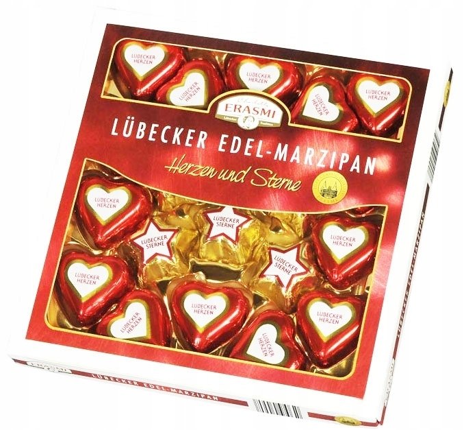 Erasmi Lubecker Edel Maripan Herzen Sterne 250g