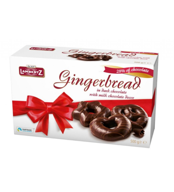 Lambertz Gingerbread Dark Chocolate 500g