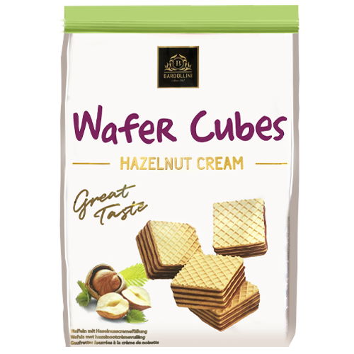 Bardollini Wafer Cubes Hazelnut Cream 220g