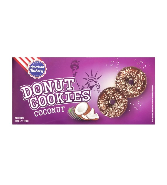 American Bakery Donut Cookies Coconut 120g