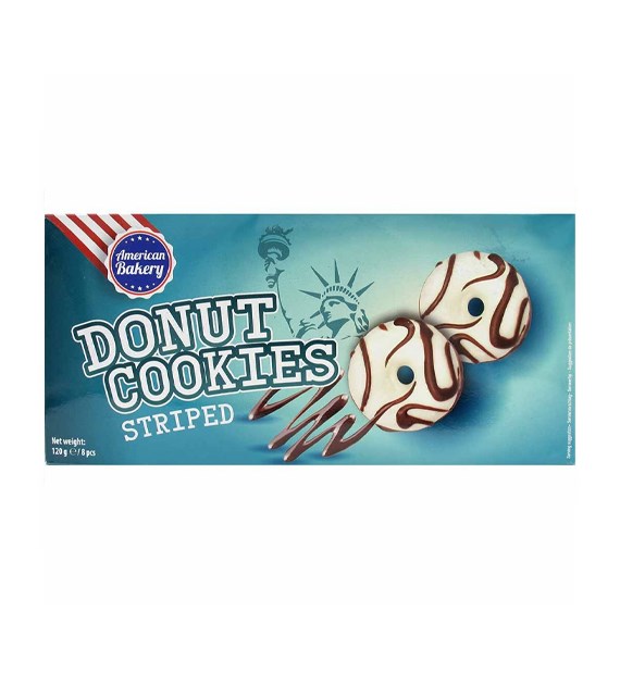 American Bakery Donut Cookies Striped 120g