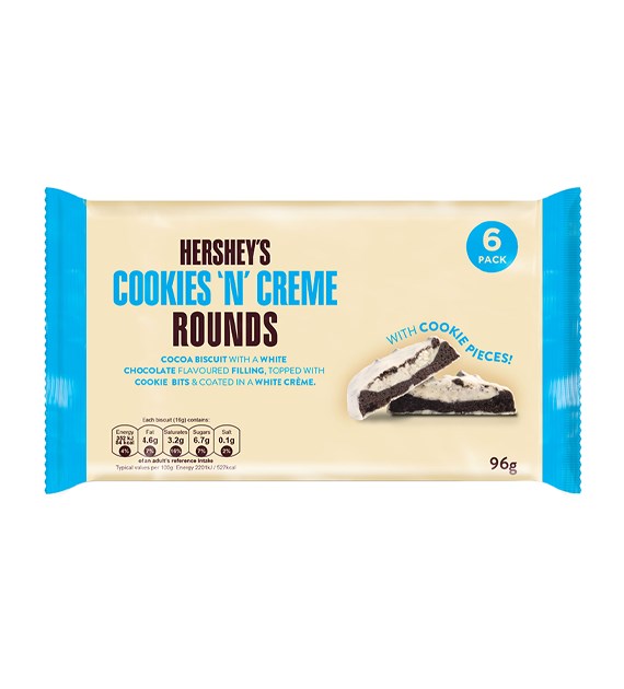 Hershey's Cookies'n'Creme Rounds Ciastka 96g