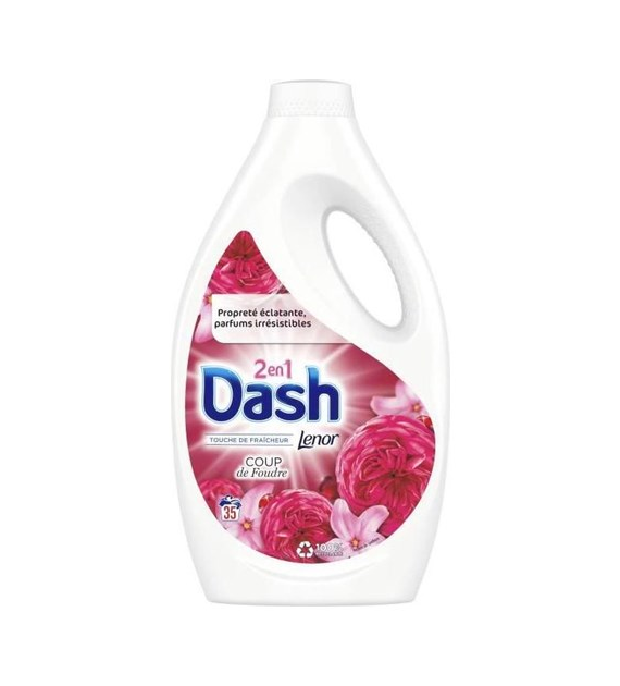 Dash 2en1 Lenor Coup de Foudre Gel 35p 1,9L