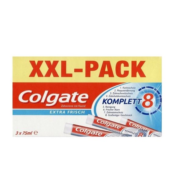 Colgate Extra Frisch Komplett 3 Pack 3x75ml 225ml