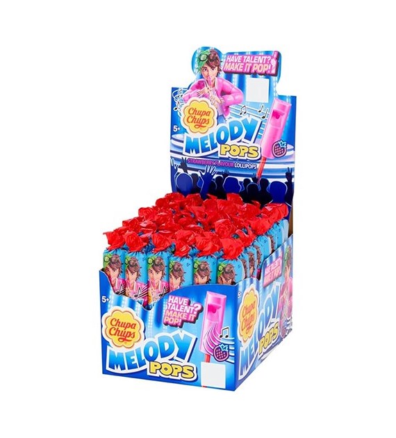 Chupa Chups Melody Pops Strawberry 48x15g