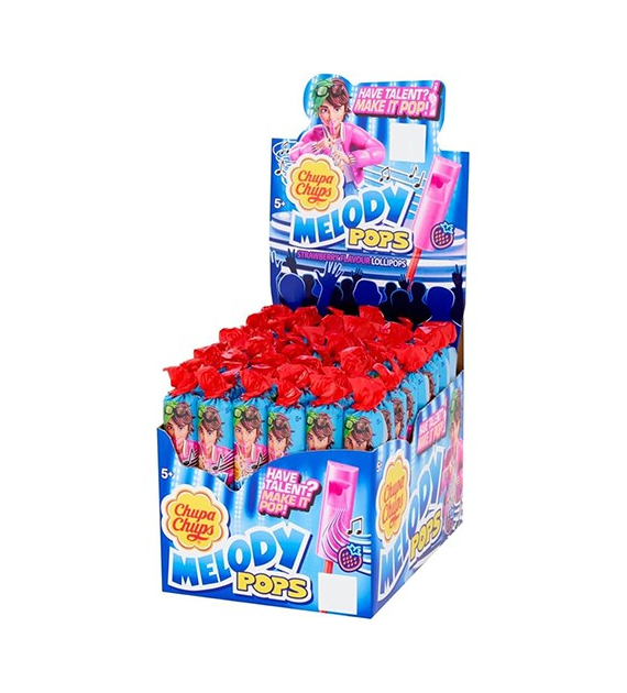 Chupa Chups Melody Pops Strawberry 48x15g