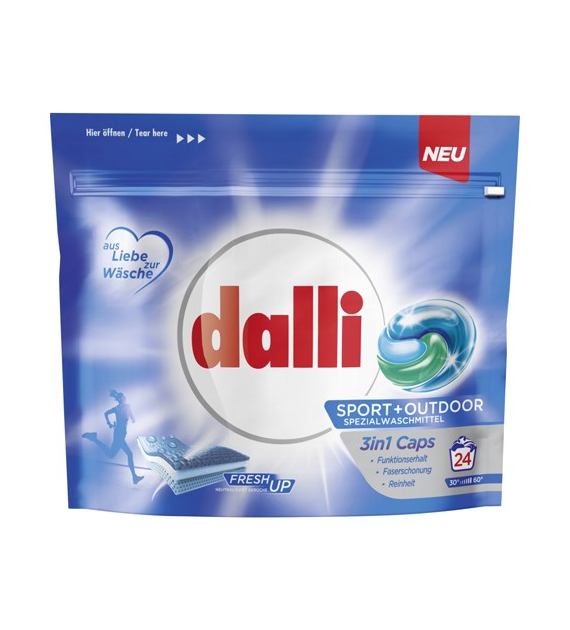 Dalli Sport + Outdoor 3in1 Caps 24p 636g