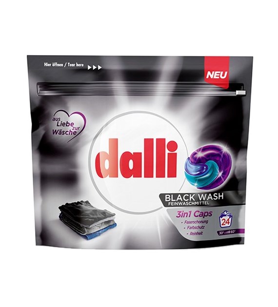 Dalli Black Wash 3in1 Caps 24p 636g