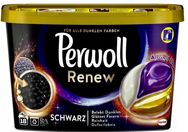 Perwoll Renew & Care Black Caps 18p 261g