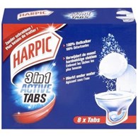 Harpic 3in1 Active Tabs 8szt 200g