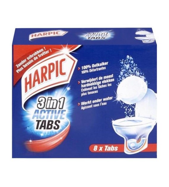 Harpic 3in1 Active Tabs 8szt 200g
