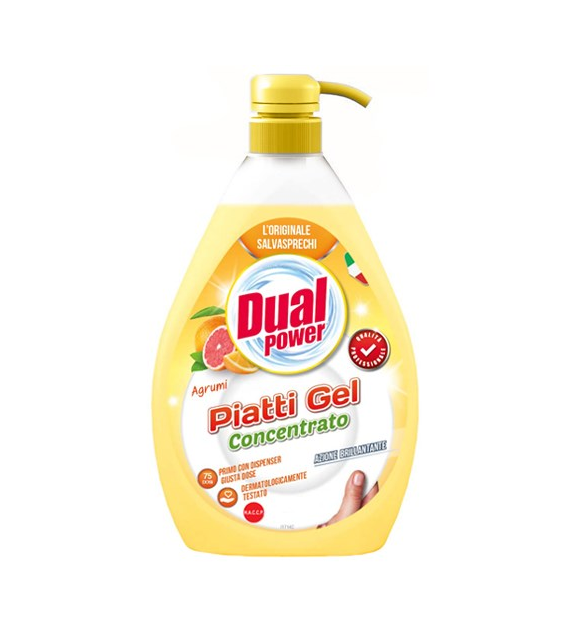 Dual Power Piatti Gel Agrumi do Naczyń 1L