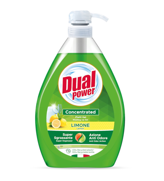 Dual Power Piatti Gel Limone do Naczyń 1L