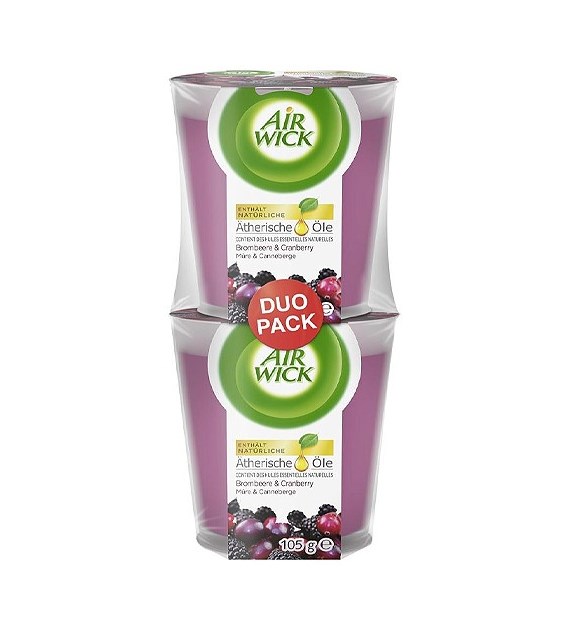 Air Wick Brombeere Cranberry Duo Świeczka 2x105g