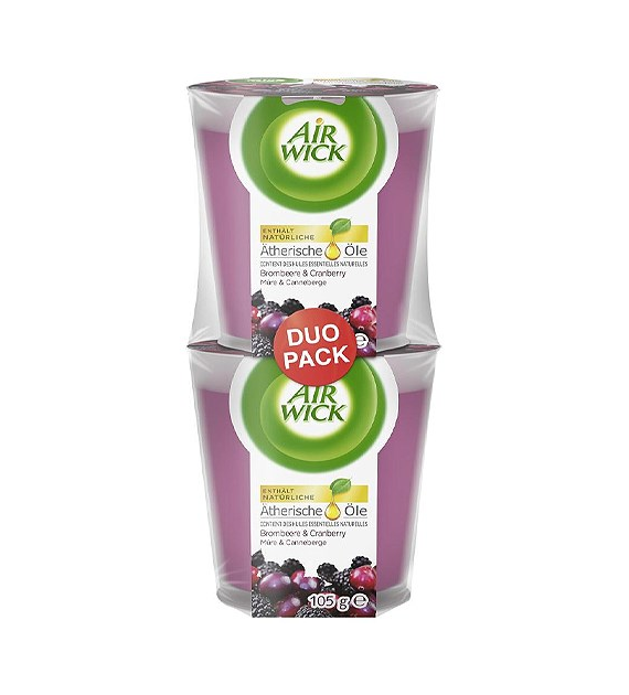Air Wick Brombeere Cranberry Duo Świeczka 2x105g