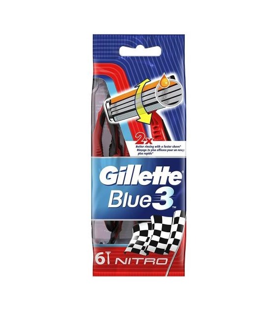 Gillette Blue3 Nitro 6szt