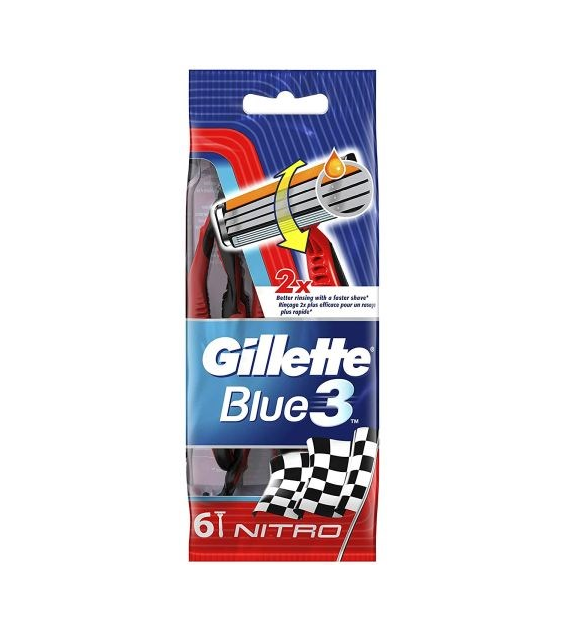 Gillette Blue 3 Nitro 6szt