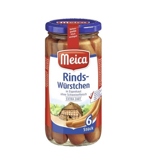 Meica Rinds Wurstchen Parówki 6szt 380g