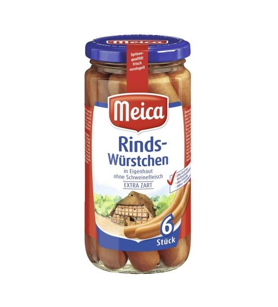 Meica Rinds Wurstchen Parówki 6szt 380g