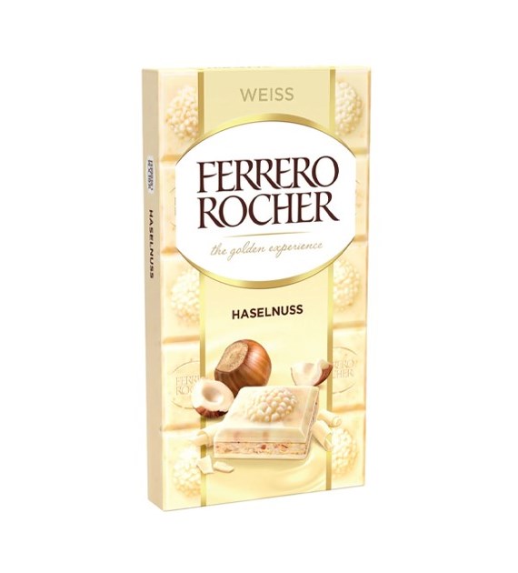 Ferrero Rocher Haselnuss Weiss Czekolada 90g
