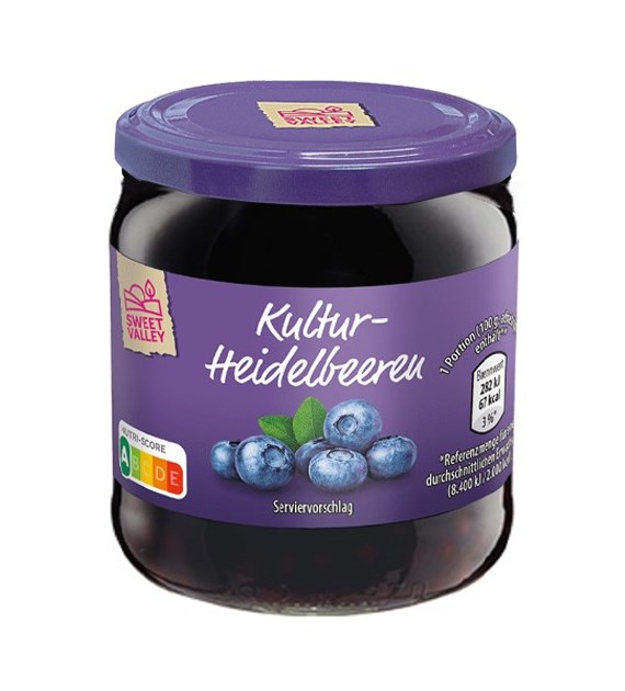 Sweet Valley Kultur Heidelbeeren Jagody 150/410g