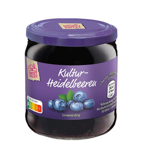 Sweet Valley Kultur Heidelbeeren Jagody 150/410g
