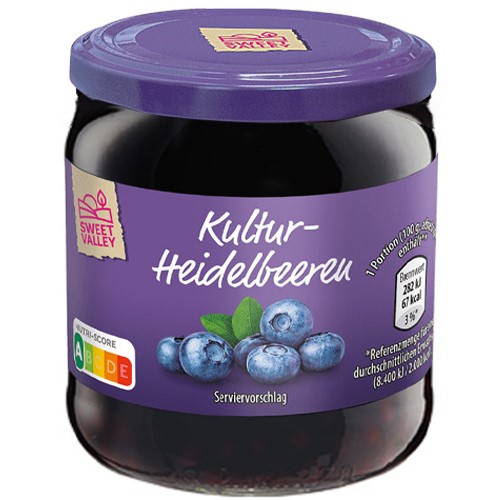 Sweet Valley Kultur Heidelbeeren Jagody 150/410g