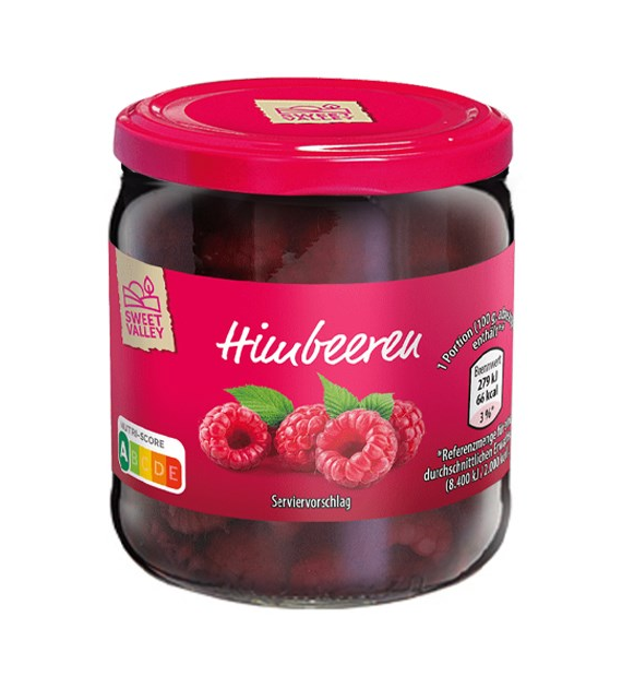 Sweet Valley Himbeeren Maliny 145/410g
