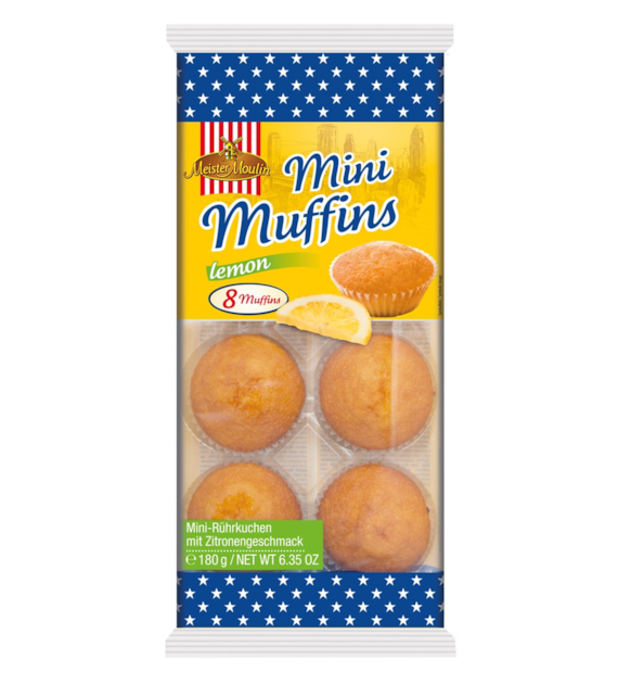 Meister Moulin Mini Muffins Lemon 8szt 180g