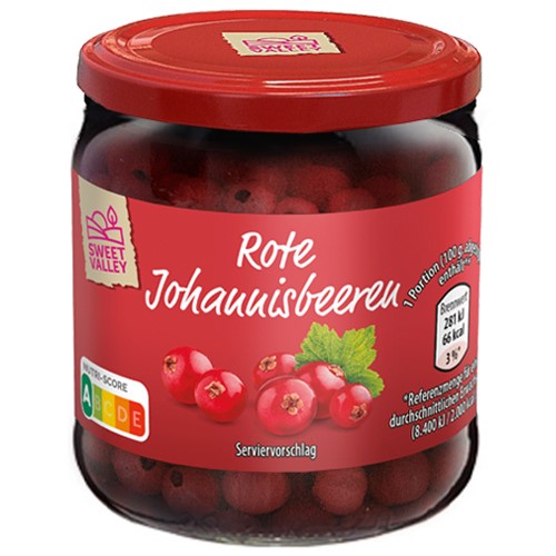 Sweet Valley Rote Johannisbeere Porzeczka 150/410g