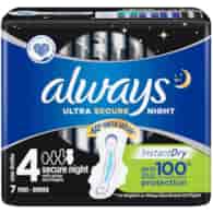 Always Ultra Secure Night Podpaski 7szt