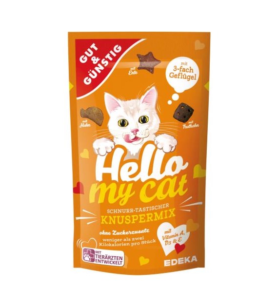 G&G Hello My Cat Knuspermix 3-fach Geflugel 70g