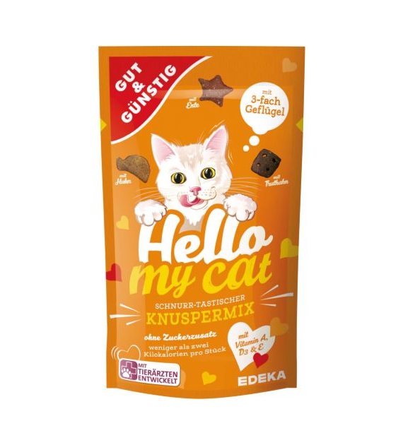 G&G Hello My Cat Knuspermix 3-fach Geflugel 70g