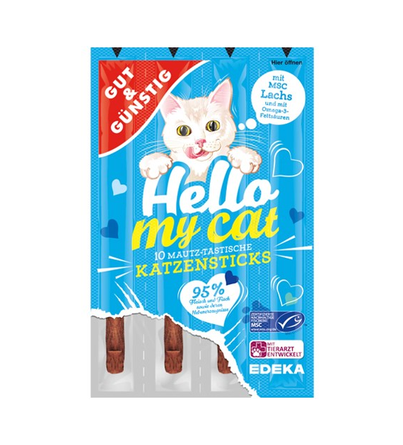 G&G Hello My Cat Katzensticks Lachs 10szt 50g
