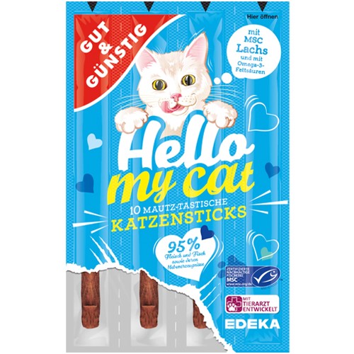 G&G Hello My Cat Katzensticks Lachs 10szt 50g
