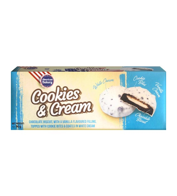 American Bakery Cookies & Cream Ciastka 96g