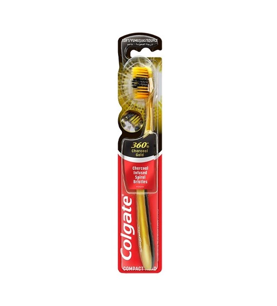 Colgate 360 Charcoal Gold Szczoteczka 1szt