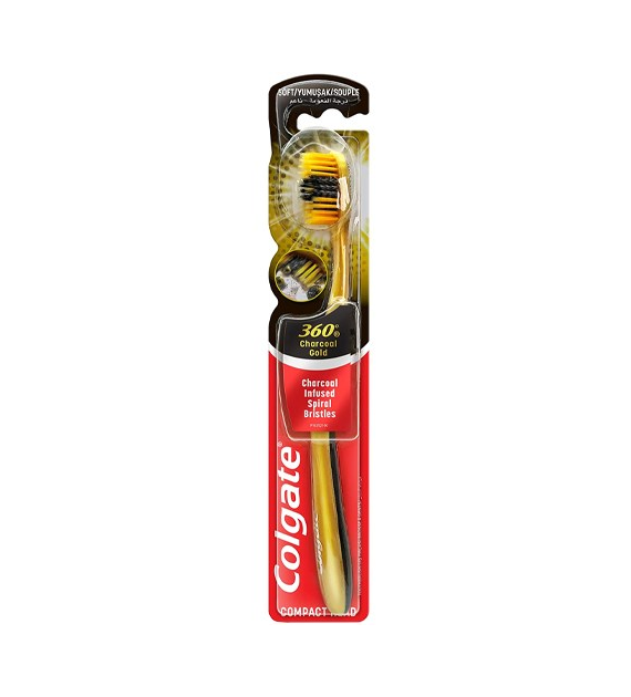 Colgate 360 Charcoal Gold Szczoteczka 1szt