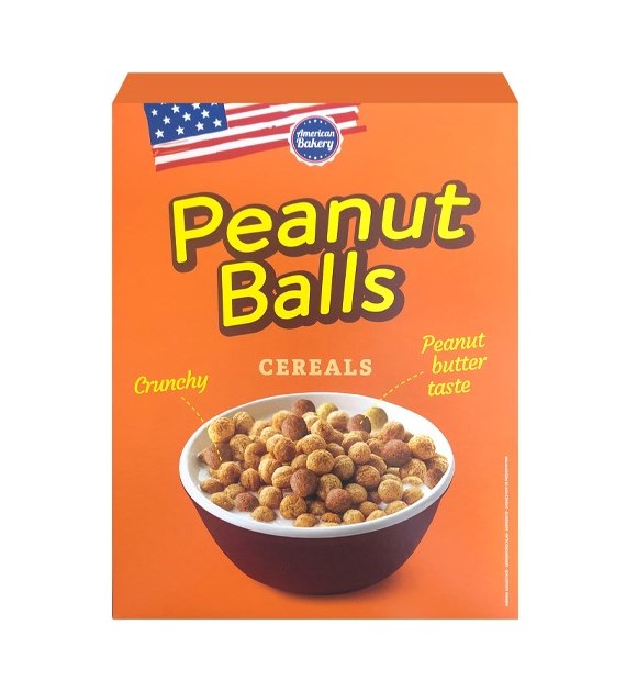 American Bakery Peanut Balls Cereals 165g