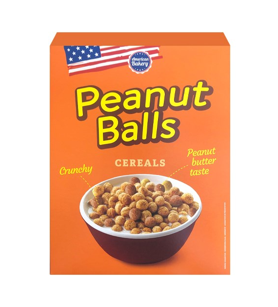 American Bakery Peanut Balls Cereals 165g