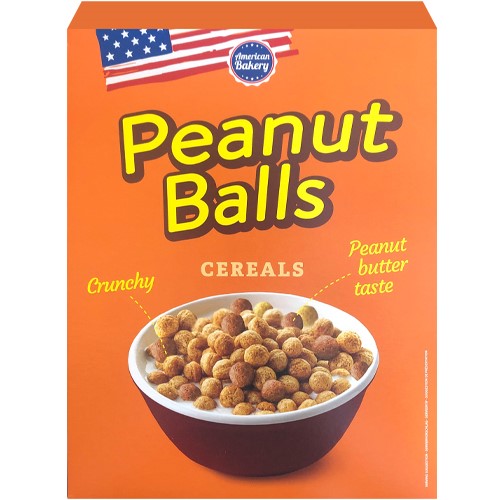 American Bakery Peanut Balls Cereals 165g