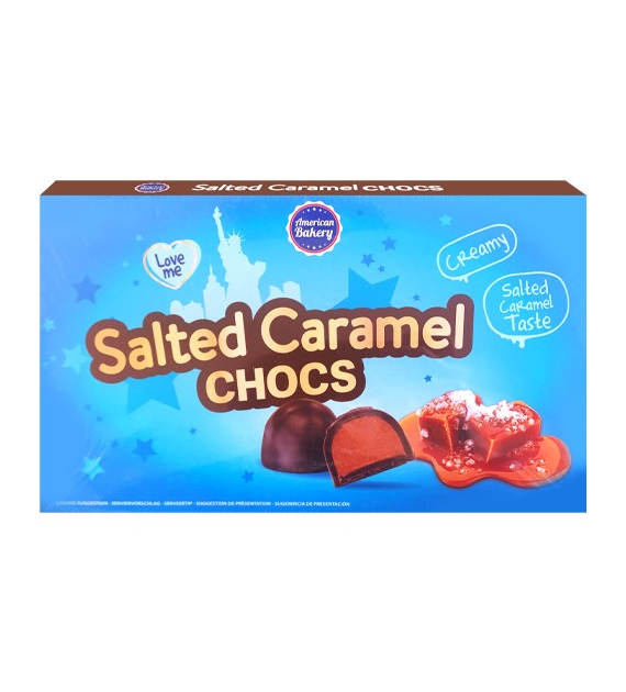 American Bakery Salted Caramel Chocs 115g