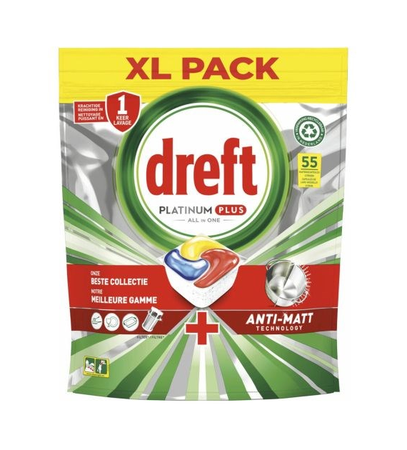 Dreft Platinum Plus Citron Tabs 55szt 853g