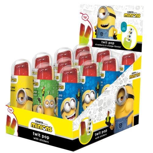 Minions Twist Pop Lizak Box 12x15g 12szt