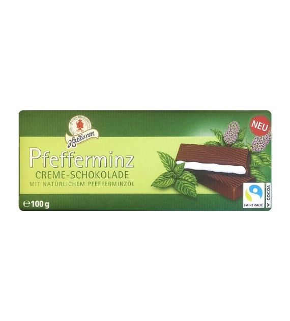 Halloren Creme-Schokolade Pfefferminz 100g