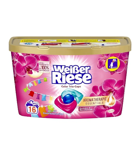 Weißer Riese Color Trio-Caps Orchidee 16p 208g